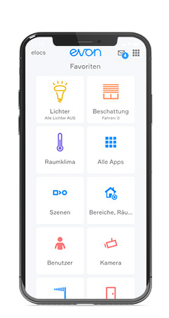 evon Smart Home Startscreen App